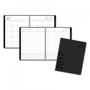 At-A-Glance 70950X05 Contemporary Weekly/Monthly Planner, Column, 8 1/4 x 10 7/8, Black Cover, 2017