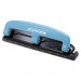 Bostitch ACI2103 EZ Squeeze Three-Hole Punch, 12-Sheet Capacity, Blue/Black