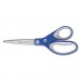 Westcott 15554 Straight KleenEarth Soft Handle Scissors, 8" Long, Blue/Gray
