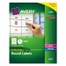 Avery 6450 Removable Multi-Use Labels, 1" dia, White, 945/Pack