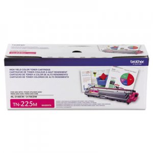 Brother TN225M TN225M High-Yield Toner, Magenta