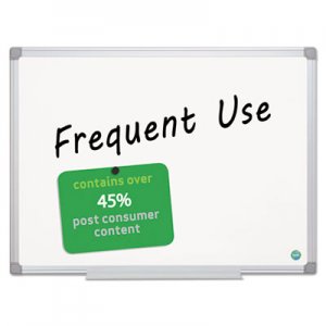 MasterVision BVCMA0507790 Earth Gold Ultra Magnetic Dry Erase Boards, 36 x 48, White, Aluminum Frame