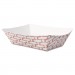 Boardwalk BWK30LAG050 Paper Food Baskets, 1/2 lb Capacity, Red/White, 1000/Carton