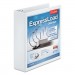 Cardinal 49120 ExpressLoad ClearVue Locking D-Ring Binder, 2" Cap, 11 x 8 1/2, White