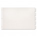 Cardinal 84812 Paper Insertable Dividers, 5-Tab, 11 x 17, White Paper/Clear Tabs