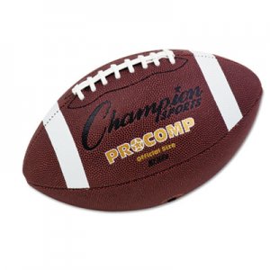 Champion Sports CF100 Pro Composite Football, Official Size, 22", Brown