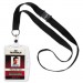 Durable DBL826819 ID/Security Card Holder Set, Vertical/Horizontal, Lanyard, Clear, 10/Pack