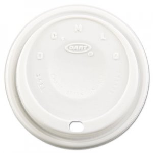Dart DCC16EL Cappuccino Dome Sipper Lids, Fits 12-24oz Cups, White, 1000/Carton