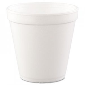 Dart DCC16MJ20 Foam Containers, Foam, 16oz, White, 25/Bag, 20 Bags/Carton