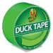 Duck DUC1265018 Colored Duct Tape, 3" Core, 1.88" x 15 yds, Neon Green
