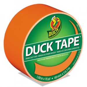 Duck DUC1265019 Colored Duct Tape, 3" Core, 1.88" x 15 yds, Neon Orange