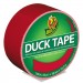 Duck DUC1265014 Colored Duct Tape, 3" Core, 1.88" x 20 yds, Red