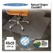 ES Robbins 143012 Natural Origins Chair Mat With Lip For Hard Floors, 45 x 53, Clear