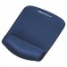 Fellowes 9287301 PlushTouch Mouse Pad with Wrist Rest, Foam, Blue, 7 1/4 x 9-3/8