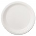Hoffmaster HFMPL7095 Coated Paper Dinnerware, Plate, 9", White, 50/Pack, 10 Packs/Carton