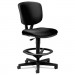 HON 5705SB11T Volt Series Adjustable Task Stool, Black Leather