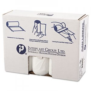 Inteplast Group IBSS404817N High-Density Can Liner, 40 x 48, 45gal, 17mic, Clear, 25/Roll, 10 Rolls/Carton
