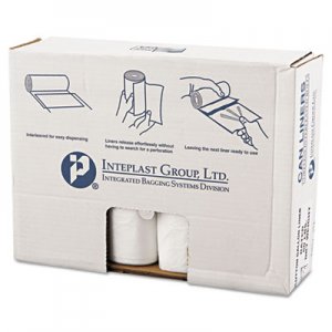 Inteplast Group IBSVALH4348N16 High-Density Can Liner, 43 x 46, 60gal, 14mic, Clear, 25/Roll, 8 Rolls/Carton