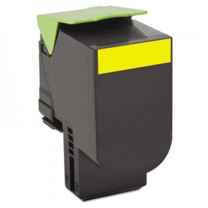 Lexmark 80C10Y0 80C10Y0 Toner, 1000 Page-Yield, Yellow