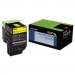 Lexmark 70C1XY0 70C1XY0 (LEX-701XY) Extra High-Yield Toner, 4000 Page-Yield, Yellow