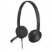 Logitech 981000507 H340 Corded Headset, USB, Black