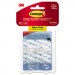 Command MMM17006CLR18ES Clear Hooks and Strips, Plastic, Mini, 18 Hooks and 24 Strips/Pack