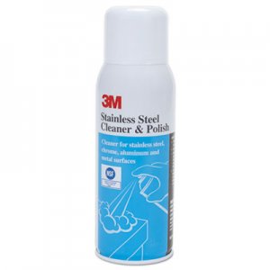 3M MMM59158 Stainless Steel Cleaner and Polish, Lime Scent, 10 oz Aerosol Spray