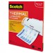 Scotch MMMTP3854100 Letter Size Thermal Laminating Pouches, 3 mil, 11 1/2 x 9, 100 per Pack