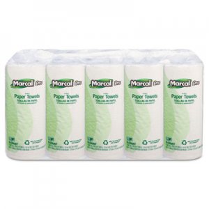 Marcal PRO MRC610 100% Premium Recycled Perforated Kitchen Roll Towels, 11 x 9, White, 70/Roll, 15 Rolls/Carton
