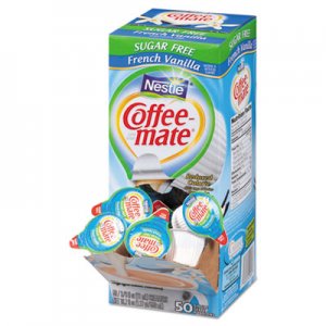 Coffee-mate 91757 Sugar-Free French Vanilla Creamer, 0.375oz, 50/Box