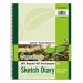 Pacon 4798 Ecology Sketch Diary, 8-1/2" x 11", Unruled, White, 70 Sheets, 1 Pad