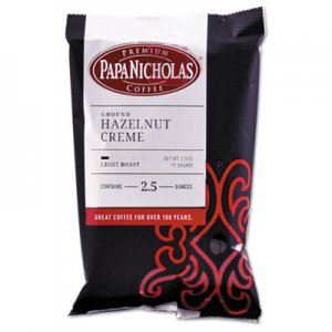 PapaNicholas Coffee 25187 Premium Coffee, Hazelnut Creme, 18/Carton