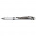Pentel PENBLN75PWA EnerGel RTX Retractable Liquid Gel Pen, .5mm, White/Black Barrel, Black Ink