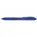 Pentel PENBL110C EnerGel-X Retractable Gel Pen, 1 mm Metal Tip, Blue Ink, Translucent Blue Barrel, Dozen