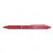 Pilot PIL31452 FriXion Clicker Erasable Gel Ink Retractable Pen Red Ink, .7mm, Dozen