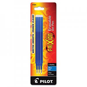 Pilot 77331 Refill for FriXion Erasable Gel Ink Pen, Blue, 3/Pk