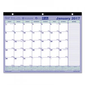 Brownline C181721 Monthly Desk Pad Calendar, 11 x 8 1/2, 2017