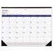 Blueline C177227 DuraGlobe Monthly Desk Pad Calendar, 22 x 17, 2017