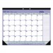 Blueline REDCA181731 Academic Desk Pad Calendar, 21.25 x 16, White/Blue/Green, 2021-2022