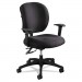Safco 3391BL Alday Series Intensive Use Chair, 100% Polyester Back/100% Polyester Seat, Black