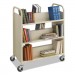 Safco SAF5357SA Steel Book Cart, Six-Shelf, 36w x 18.5d x 43.5h, Sand