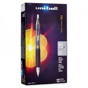 Uni-Ball 1790922 207 Signo Ultra Series, .38mm, Black, Dozen