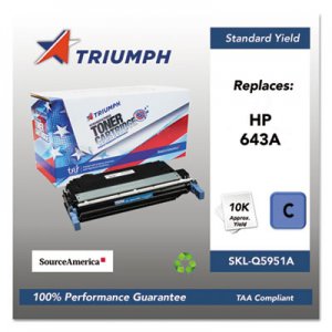Triumph SKLQ5951A 751000NSH0284 Remanufactured Q5951A (643A) Toner, Cyan