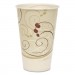 Dart SCCR12NSYM Symphony Treated-Paper Cold Cups, 12oz, White/Beige/Red, 100/Bag, 20 Bags/Carton