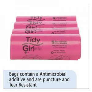 Tidy Girl STOTGUF Feminine Hygiene Sanitary Disposal Bags, 4" x 10", Natural, 600/Carton