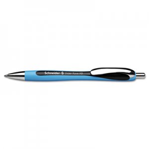 SchneiderA RED132501 Rave XB Retractable Ballpoint Pen, 1.4 mm, Black Ink, Blue/Black Barrel