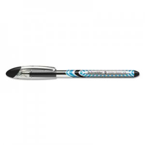 SchneiderA RED151201 Slider Stick Ballpoint Pen, 1.4 mm, Black Ink, Black/Silver Barrel, 10/Box