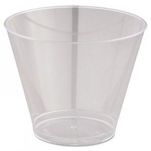 WNA WNAT9S Comet Smooth Wall Tumblers, 9oz, Clear, Squat, 25/Pack, 20 Packs/Carton