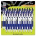 Zebra 12225 Z-Grip Retractable Ballpoint Pen, Blue Ink, Medium, 24/Pack