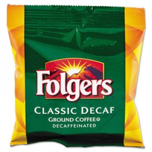 Folgers 06433 Ground Coffee, Fraction Pack, Classic Roast Decaf, 1.5oz, 42/Carton